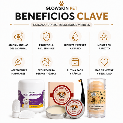GlowSkin Pets - Kit de cuidado diario