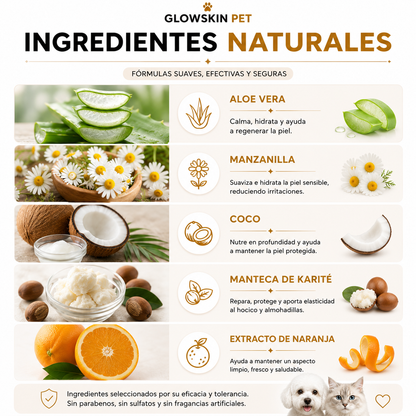 GlowSkin Pets - Kit de cuidado diario